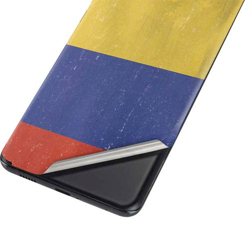 Colombia Flag Distressed Galaxy S21 Plus 5G Skin